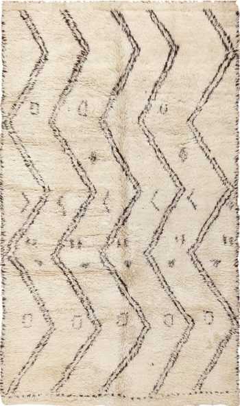 Shaggy Vintage Moroccan Berber Carpet 49876 - Nazmiyal