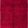 Double Sided Shaggy Red Moroccan Berber Rug #49899 by Nazmiyal Antique Rugs