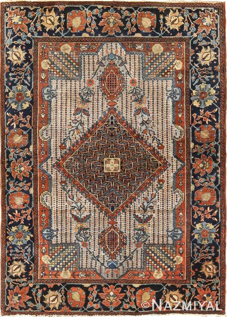 Small Size Antique Persian Farahan Sarouk Rug 49842 Nazmiyal
