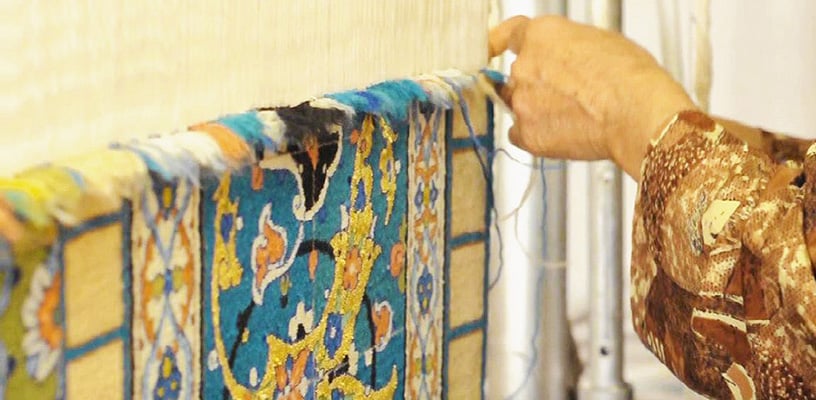 Tisser un tapis persan de bonne qualité par Nazmiyal