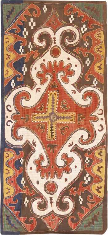 Tribal Antique Kaitag Embroidery 49935 - Nazmiyal