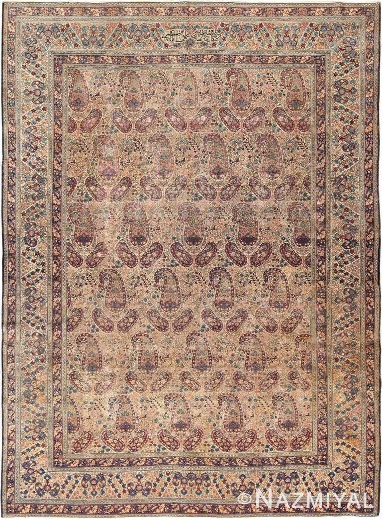 Antique Persian Kerman Rug by Master Weaver Kermani #49958 from Namziyal Antique Persian Rugs in NYC