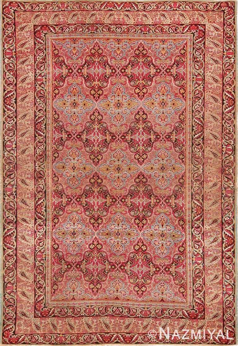 Mid 19th Century Fine Antique Persian Kerman Rug 49990 from Nazmiyal