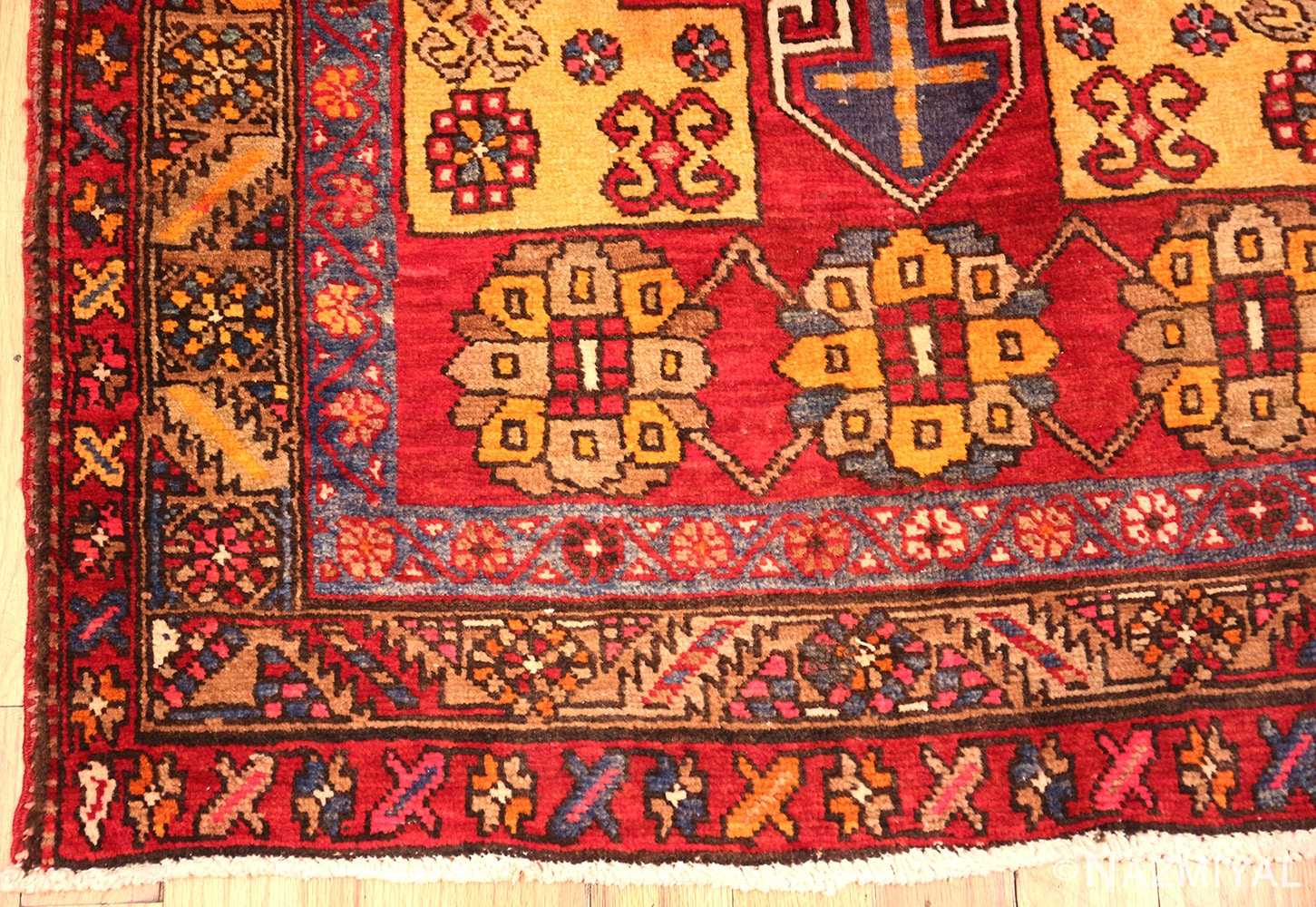 Antique Persian Heriz Tribal Runner 72050 Nazmiyal Antique Rugs