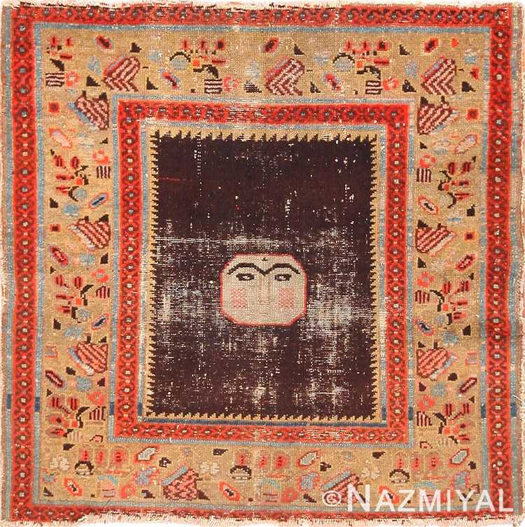 Small Pictorial Antique Persian Malayer Rug 70015 by Nazmiyal
