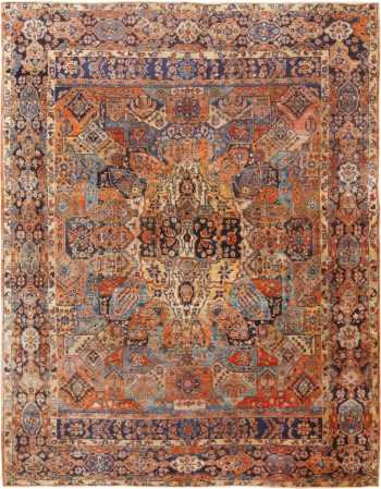 Picture of the Room Size Antique Persian Sarouk Carpet #70028 from Nazmiyal Antique Rugs in NYC