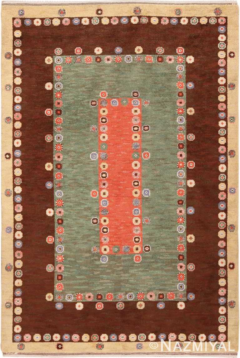 Vintage Scandinavian Marta Maas Fjetterstrom Carpet #70024 from Nazmiyal Antique Rugs in NYC