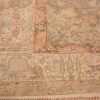 Picture of the Corner of Antique Silk Turkish Kayseri Shabby Chic Rug #48938 From Nazmiyal Antique Rugs In NYC