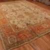 An Overall Picture from the side of Large Antique Turkish Oushak Rug #50674 from Nazmiyal Antique Rugs in NYC