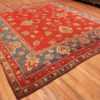 Overall Picture from the Side Of Square Size Antique Irish Donegal Rug #3328 From Nazmiyal Antique Rugs In NYC