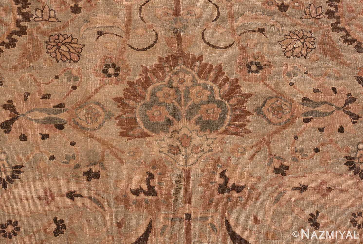 Picture of the center of Antique Persian Khorassan Rug #49631 from Nazmiyal Antique Rugs in NYC