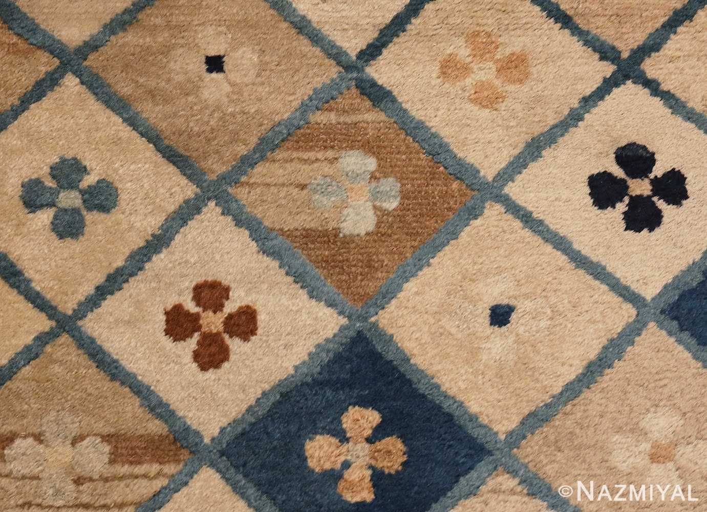 Detailed Picture of Small Antique Chinese Rug #46320 From Nazmiyal Antique Rugs In NYC