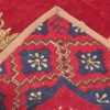 Picture of the Weave of red Medallion Design Antique American Hooked Rug #70059 from Nazmiyal Antique Rugs in NYC