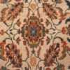 A detailed flower picture of the large ivory background antique persian sultanabad rug #50571 from Nazmiyal Antique Rugs NYC
