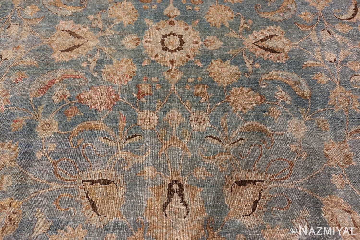 A detailed pattern picture of the antique persian khorassan rug #49843 from Nazmiyal Antique Rugs NYC