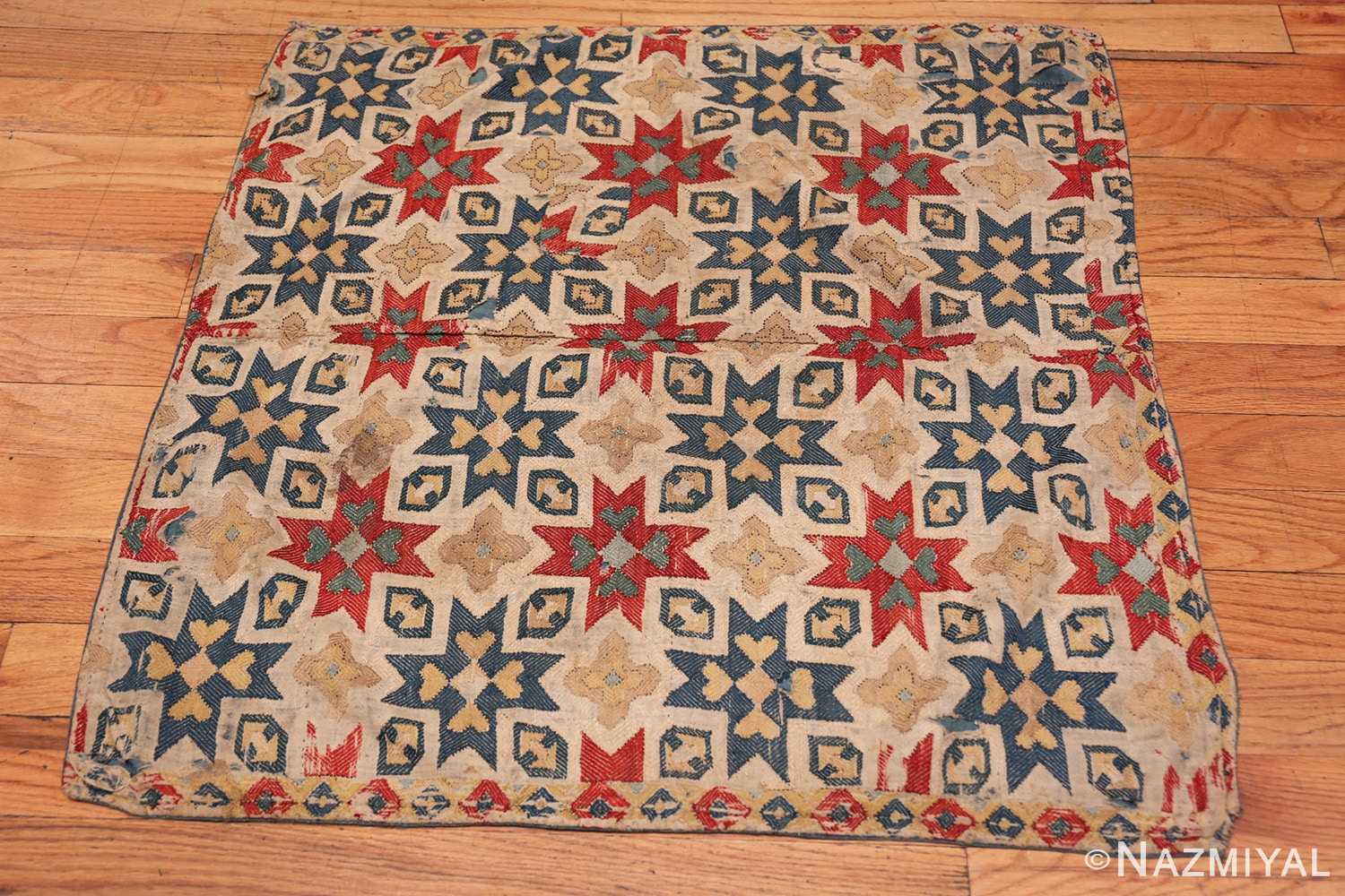 Full Antique Azerbijan embroidery Dagestan rug 70088 by Nazmiyal