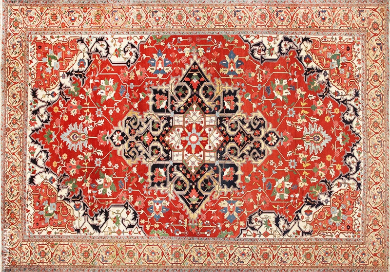 Photo Pictures Of Antique Persian Heriz Serapi and Bakshaish Rugs