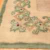 Corner Antique Green French Art Deco rug 70152 designed by Leleu from the Nazmiyal collection