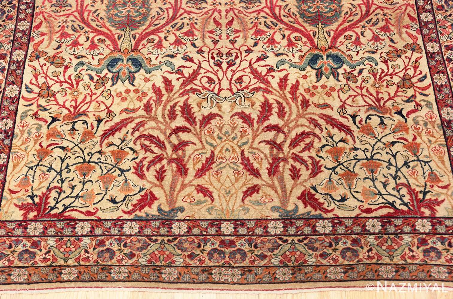 Border Antique Kerman Persian rug 70124 by Nazmiyal