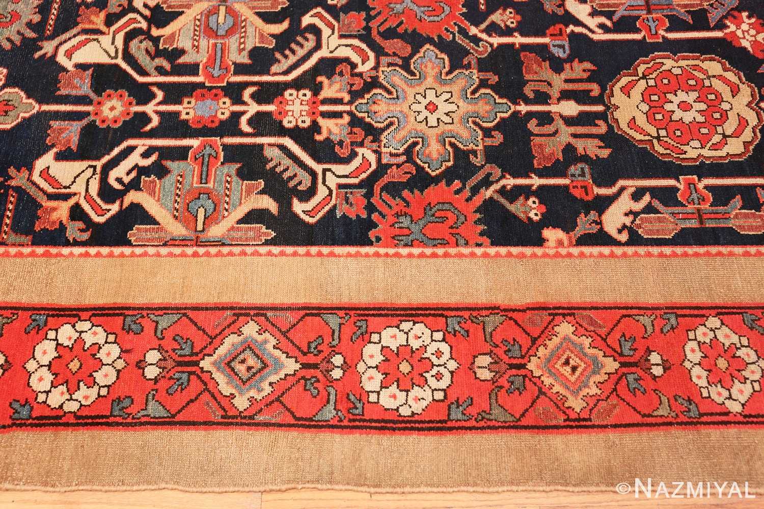 Border Antique Persian Serab rug 70133 by Nazmiyal