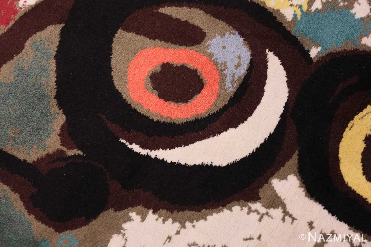 Close-up Vintage Scandinavian Miro Art rug 70148 by Nazmiyal
