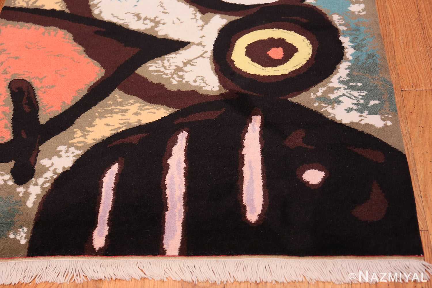 Corner Vintage Scandinavian Miro Art rug 70148 by Nazmiyal