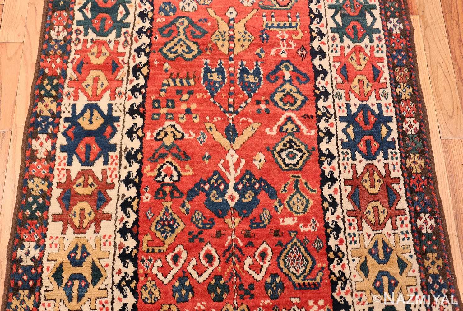 Field Antique Kazak Caucasian rug 70122 by Nazmiyal
