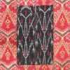 Full view Antique Silk Ikat Uzbek textile 70173 by Nazmiyal