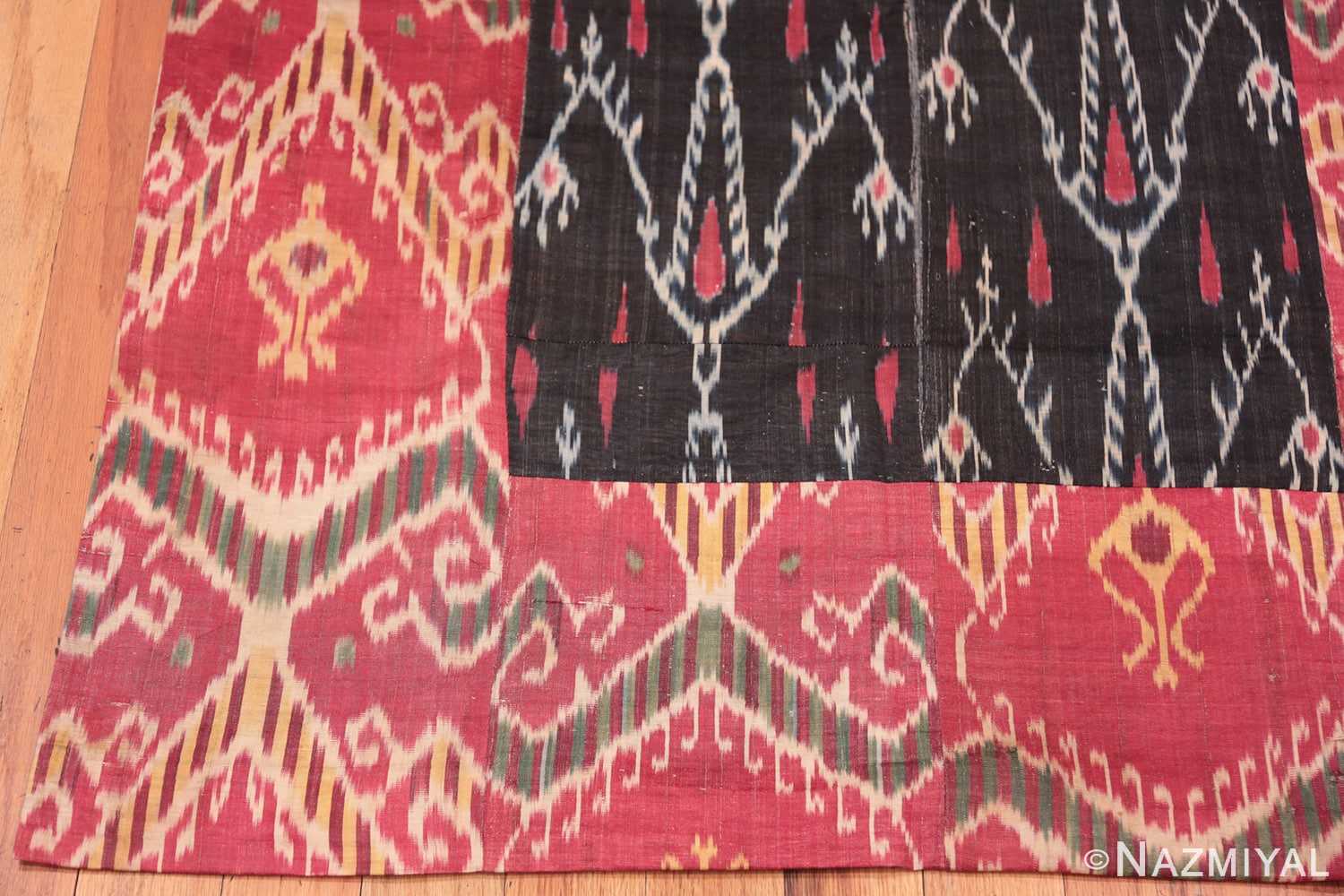 Corner Antique Ikat Uzbekistan textile 70173 by Nazmiyal