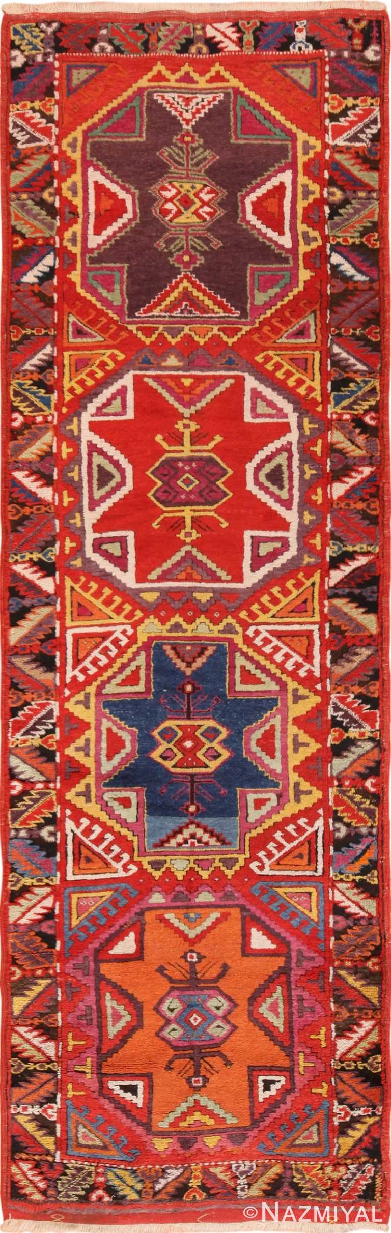 Full view Turkish Konya runner rug 70171 by Nazmiyal