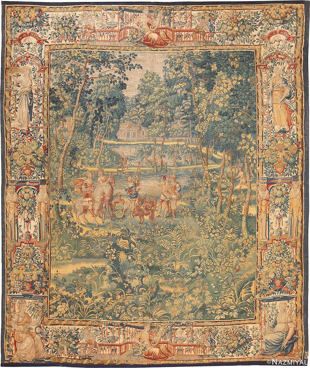 17th Century French Tapestry by Nazmiyal Antique Rugs