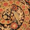 Bird detail Antique Persian Silk Rashi embroidery textile 70225 by Nazmiyal