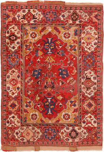 Full view Antique 17th century Transylvanian Turkish rug 70178 by Nazmiyal