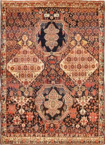 Full view Antique Bakhtiari rug 70233 by Nazmiyal antique rugs collection