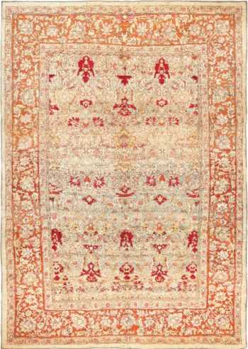 Full view antique Indian Agra rug 70181 by Nazmiyal