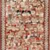 Full view antique pictorial Persian Mohtashem rug 70217 by Nazmiyal
