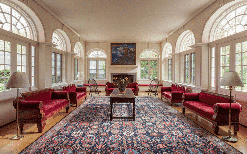 Antique Bidjar rug in a modern interior design - Nazmiyal Antique Rugs in NYC