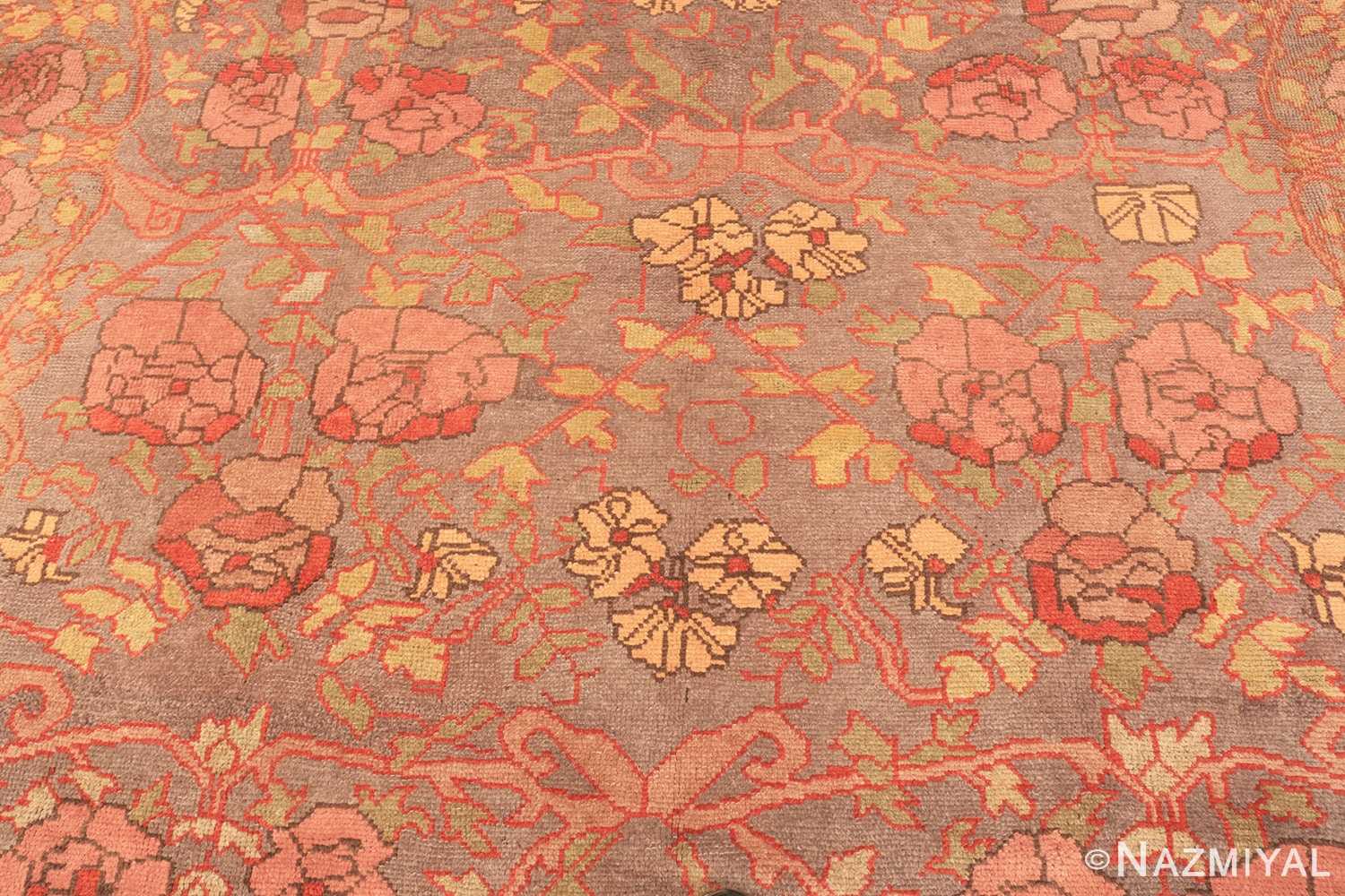 Background Floral square size Donegal Irish rug 70224 by Nazmiyal