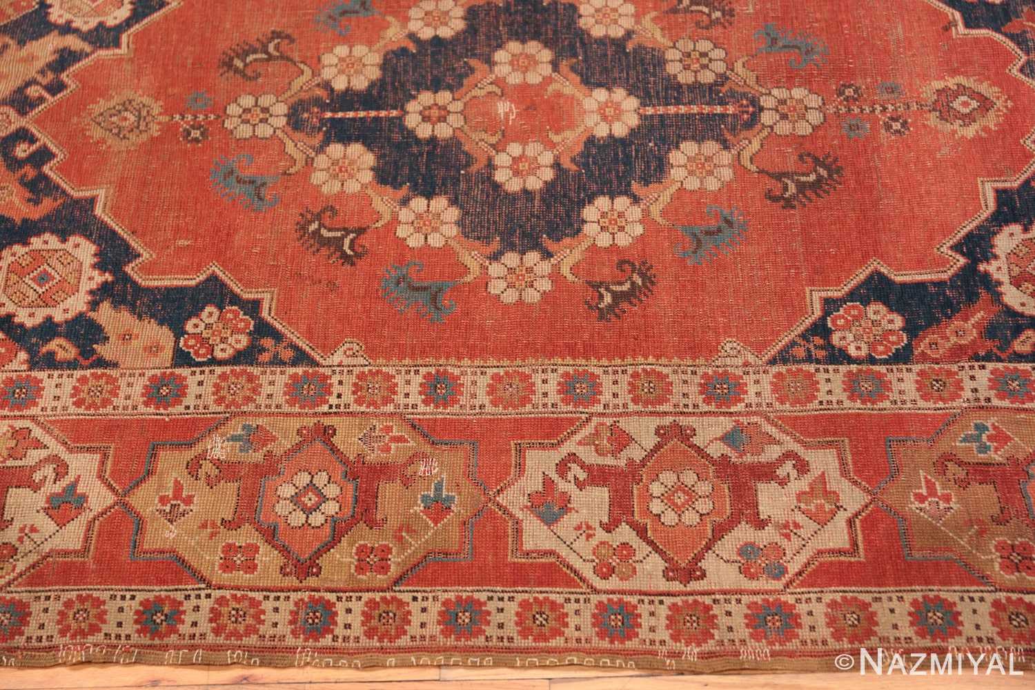 Border 17th century antique Transylvanian rug 70169 by Nazmiyal antique rugs collection