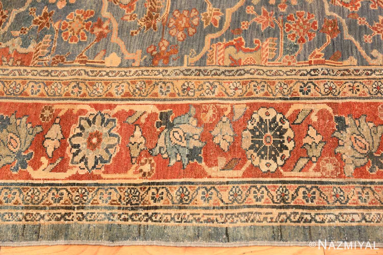 Border antique Persian Bibikabad rug 49515 by Nazmiyal