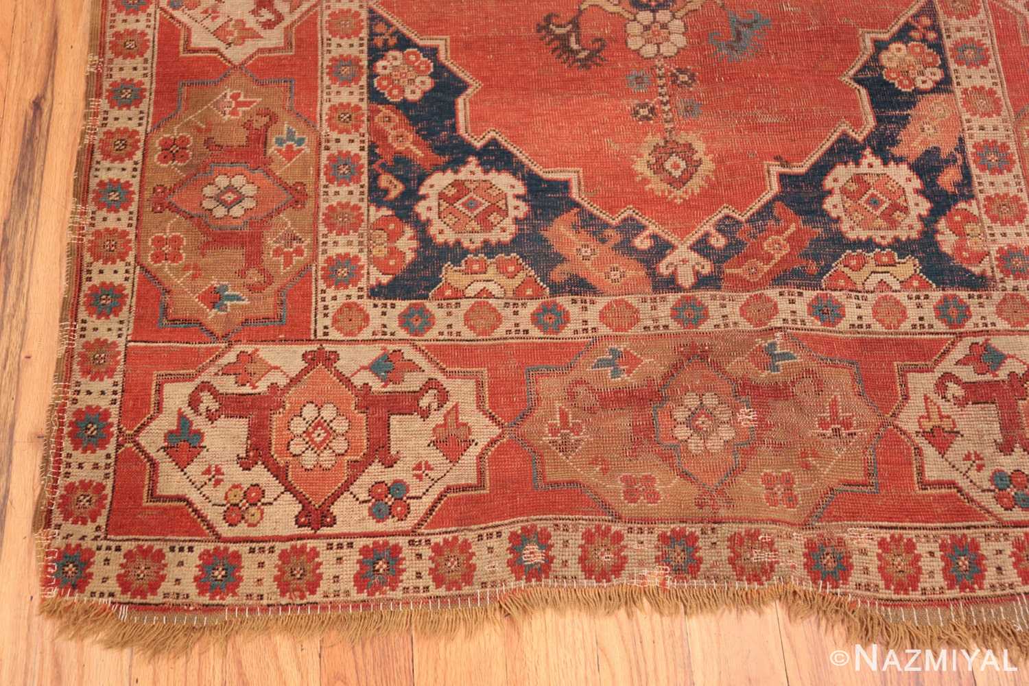 Corner 17th century antique Transylvanian rug 70169 by Nazmiyal antique rugs collection
