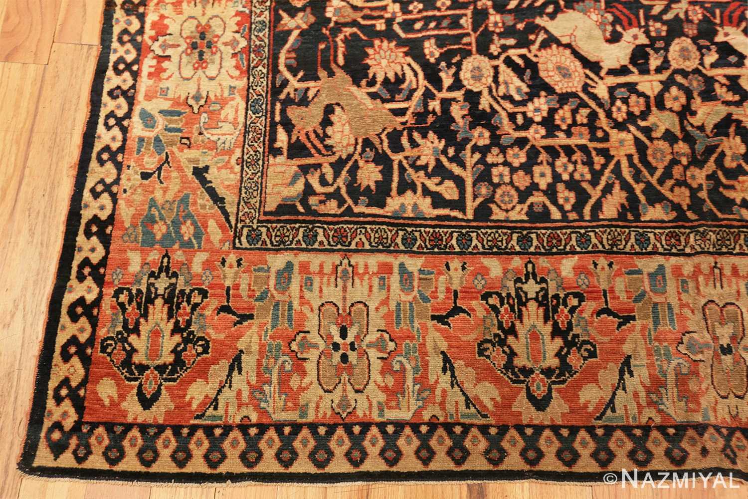 Corner Persian Faharan Sahouk rug 70234 by Nazmiyal