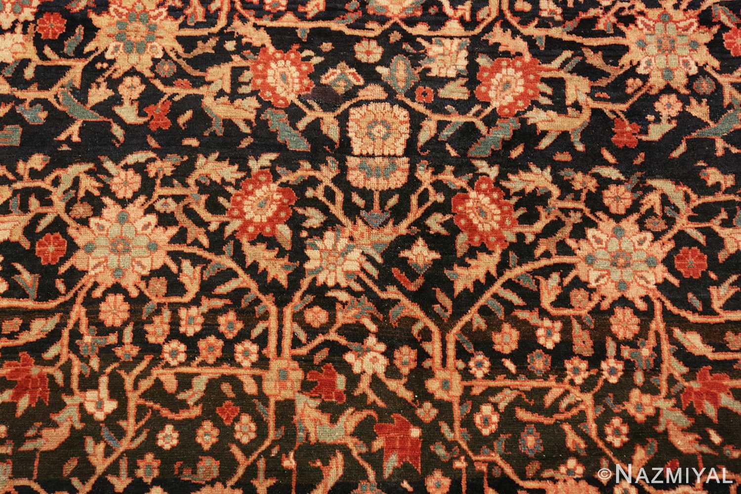 Detail Persian Faharan Sahouk rug 70234 by Nazmiyal