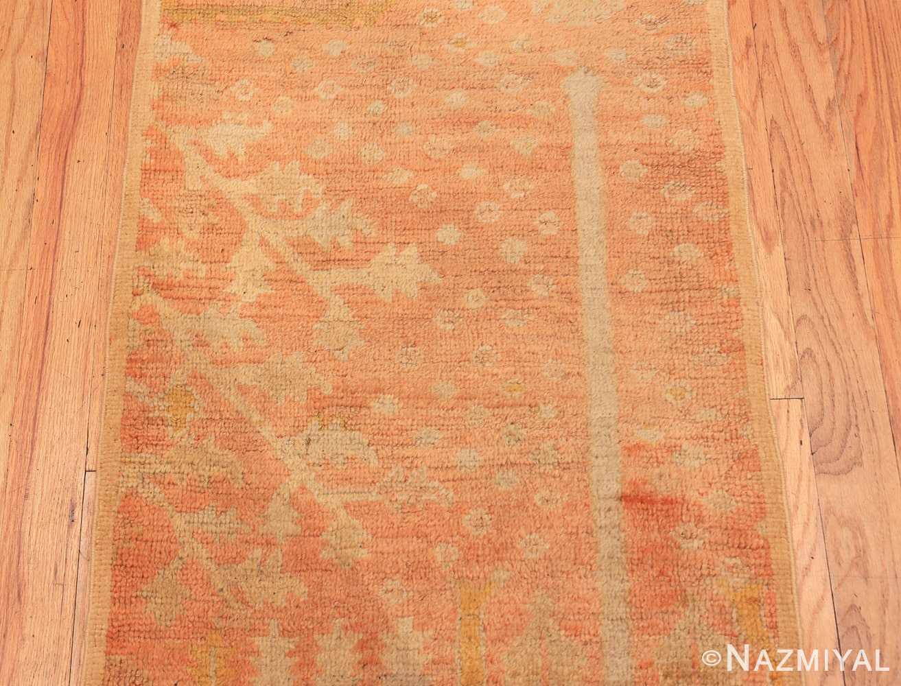 Field antique Turkish Oushak runner rug 70223 by Nazmiyal