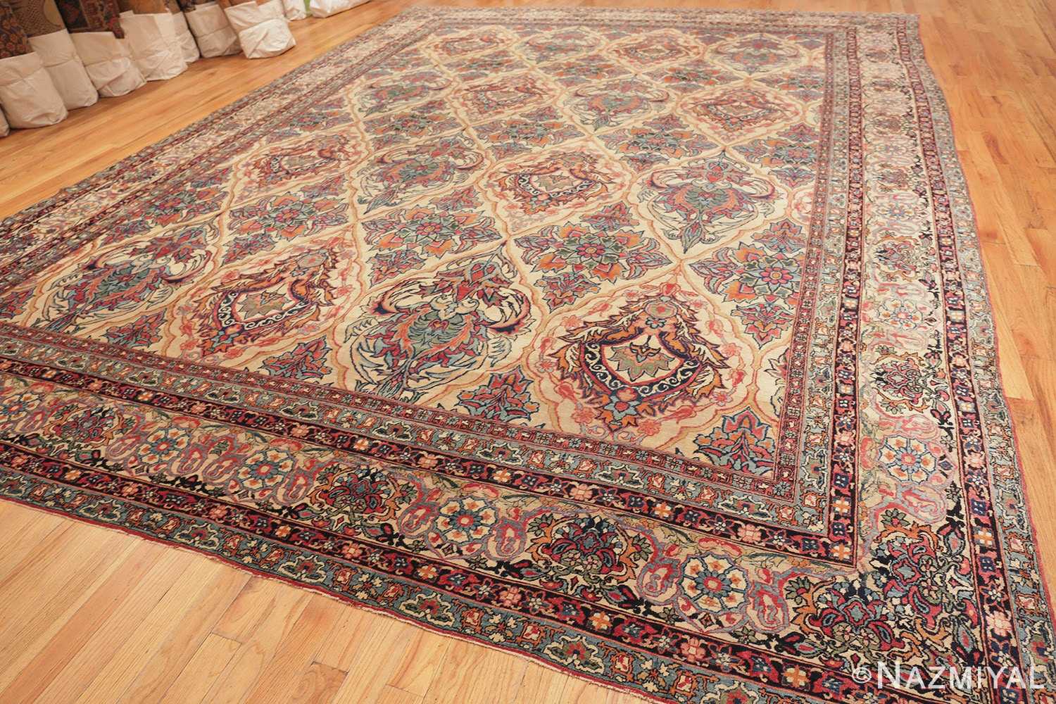 Full Antique Persian Kerman rug 70219 by Nazmiyal
