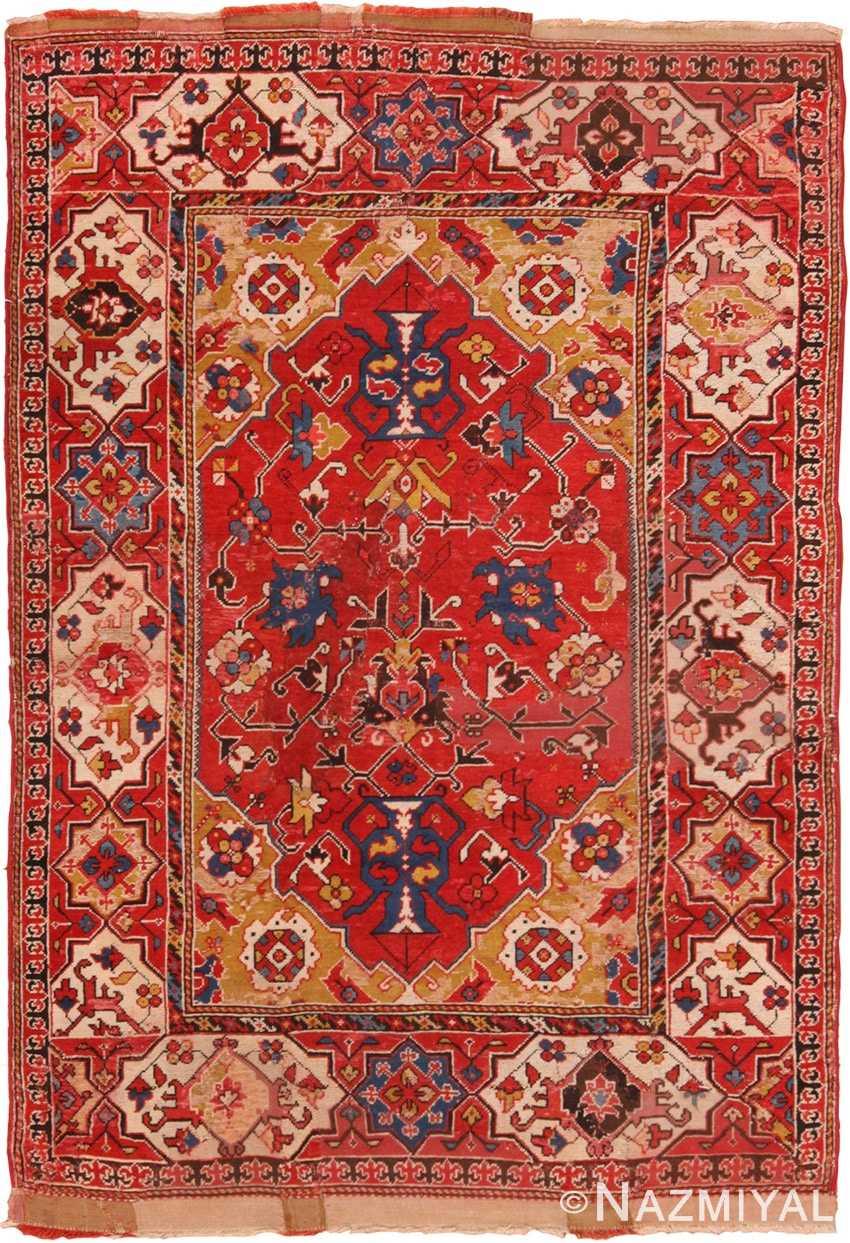 Full view Antique 17th century Transylvanian Turkish rug 70178 by Nazmiyal