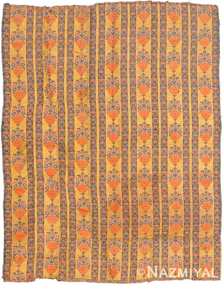 Full view antique 17th century Persian Kerman silk textile 70047 by Nazmiyal