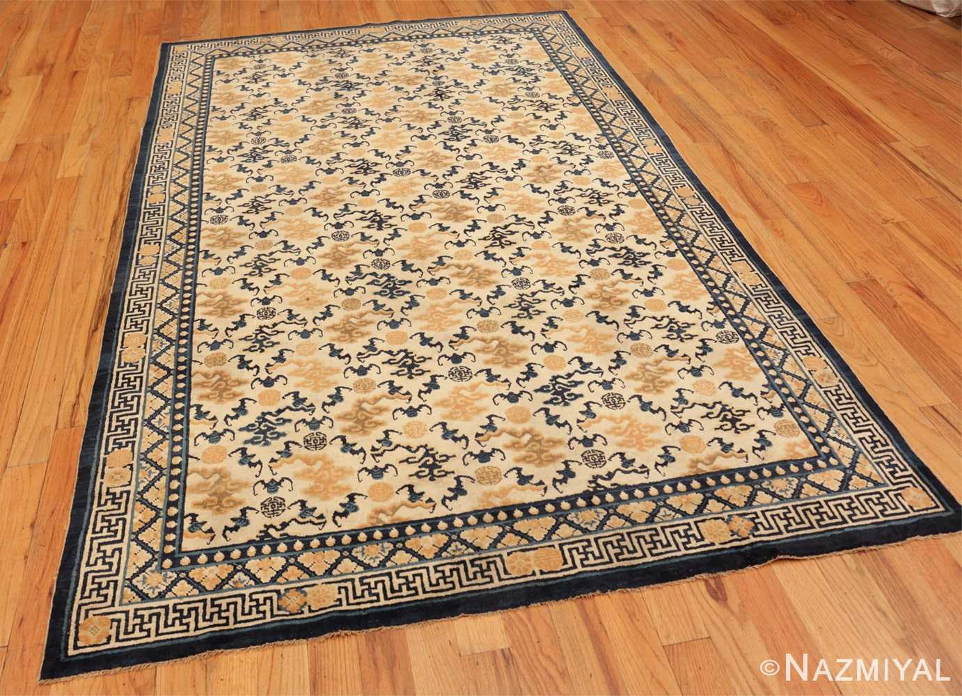Full antique Chinese Ningxia rug 70213 by Nazmiyal