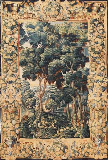 Full view antique French 18th Century tapestry 70241 Nazmiyal
