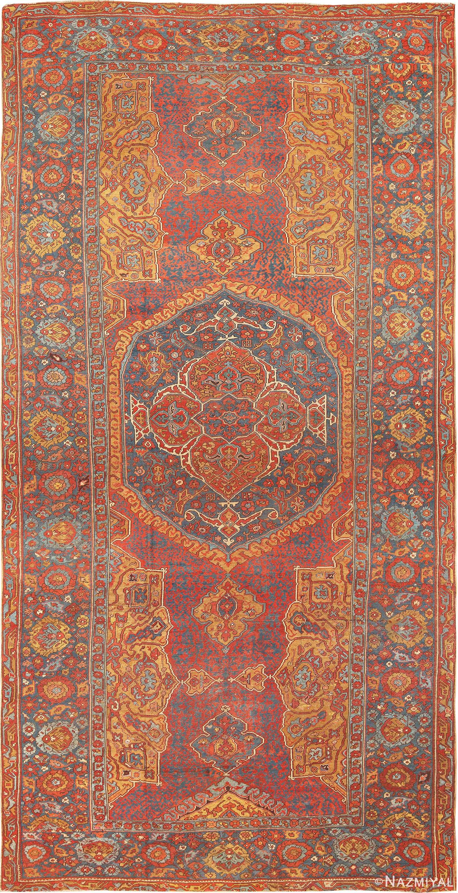 Antique 17th Century Turkish Smyrna Rug 70267 from Nazmiyal Antique Rugs in NYC